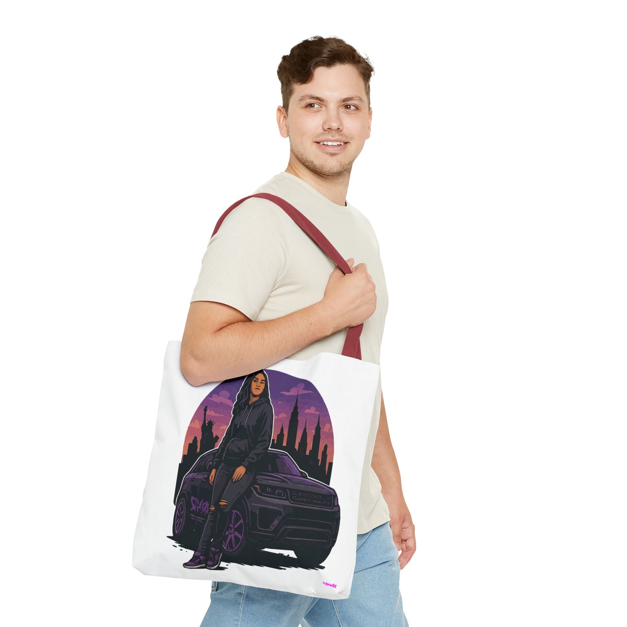 Just Cruzin Tote Bag - Quirky Fun Bag