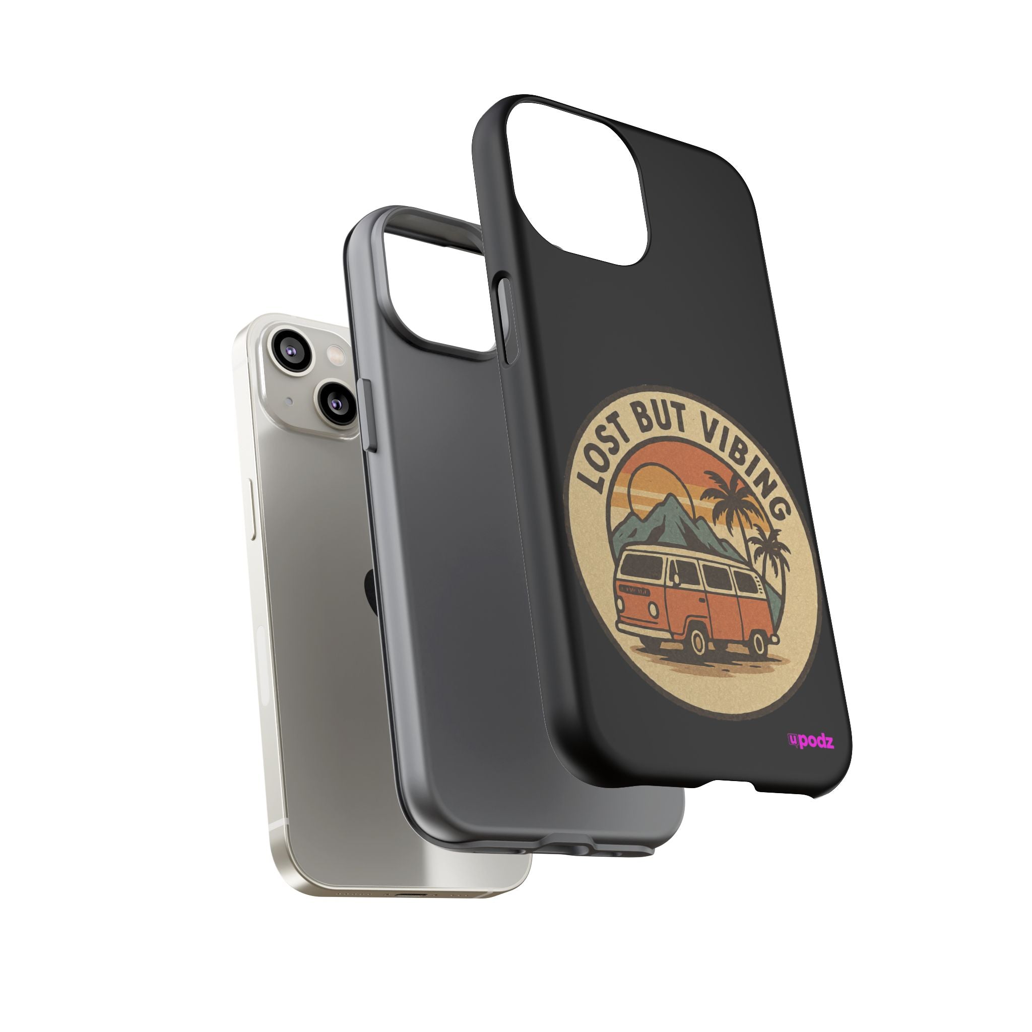 Lost But Vibing Design, Tough Cases, Phone Cover