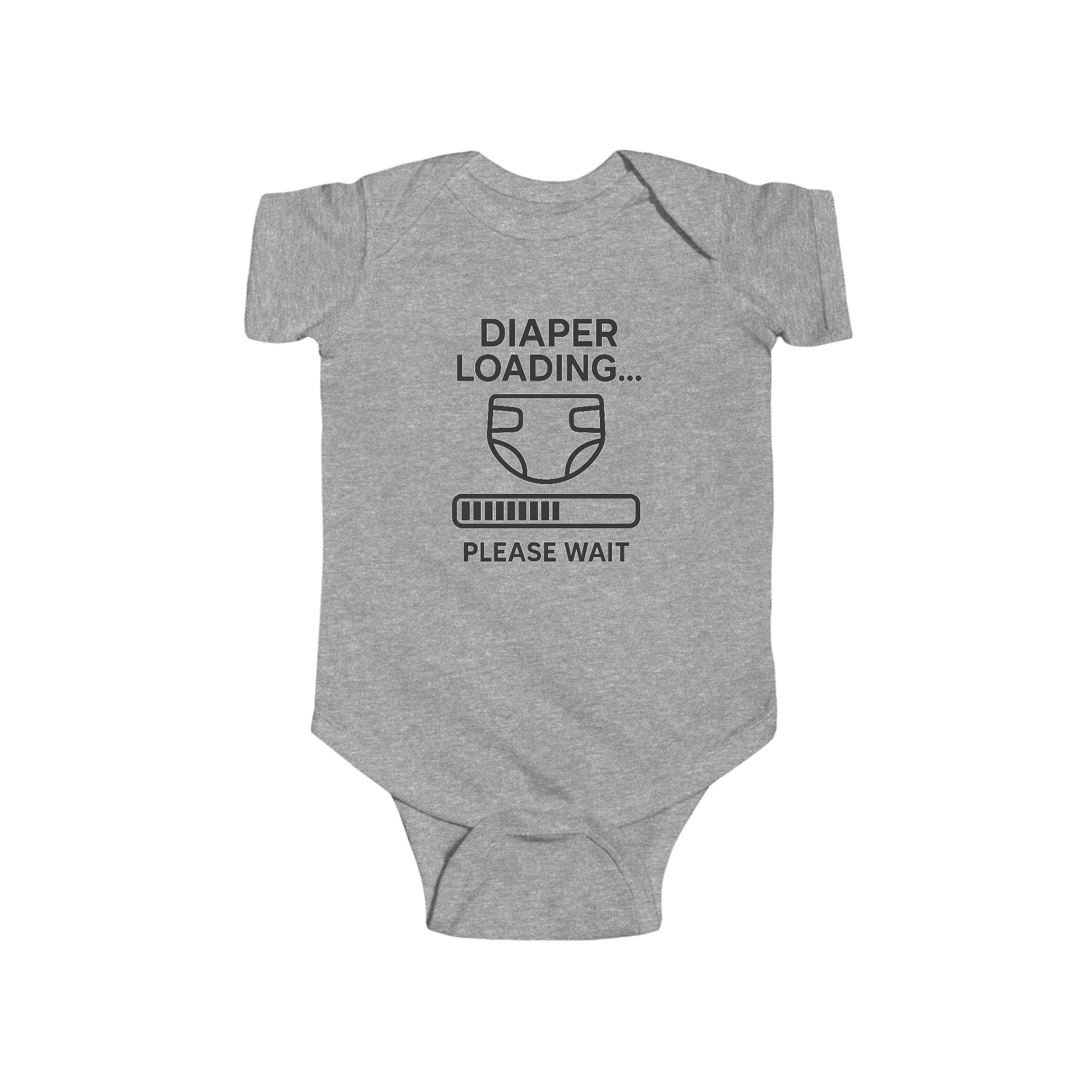 Diaper Loading Baby Bodysuit, Funny Infant Outfit,Cute Baby Clothes