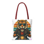 Tiger Rider Tote Bag - Quirky Fun Bag