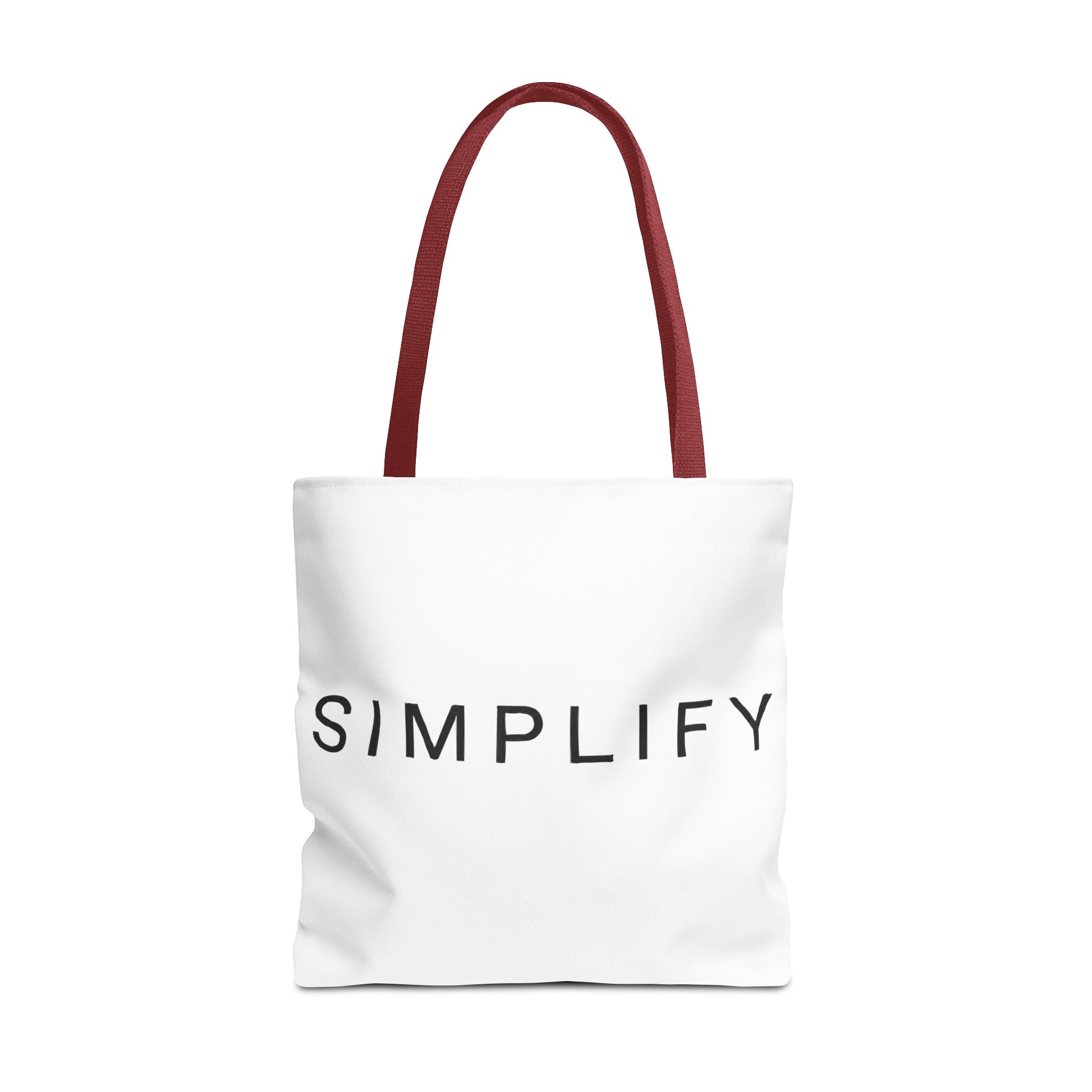Simplify Tote Bag, Inspirational Gift, Eco-Friendly Shopping Bag