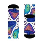Spooky Mushroom Socks, Funky Design