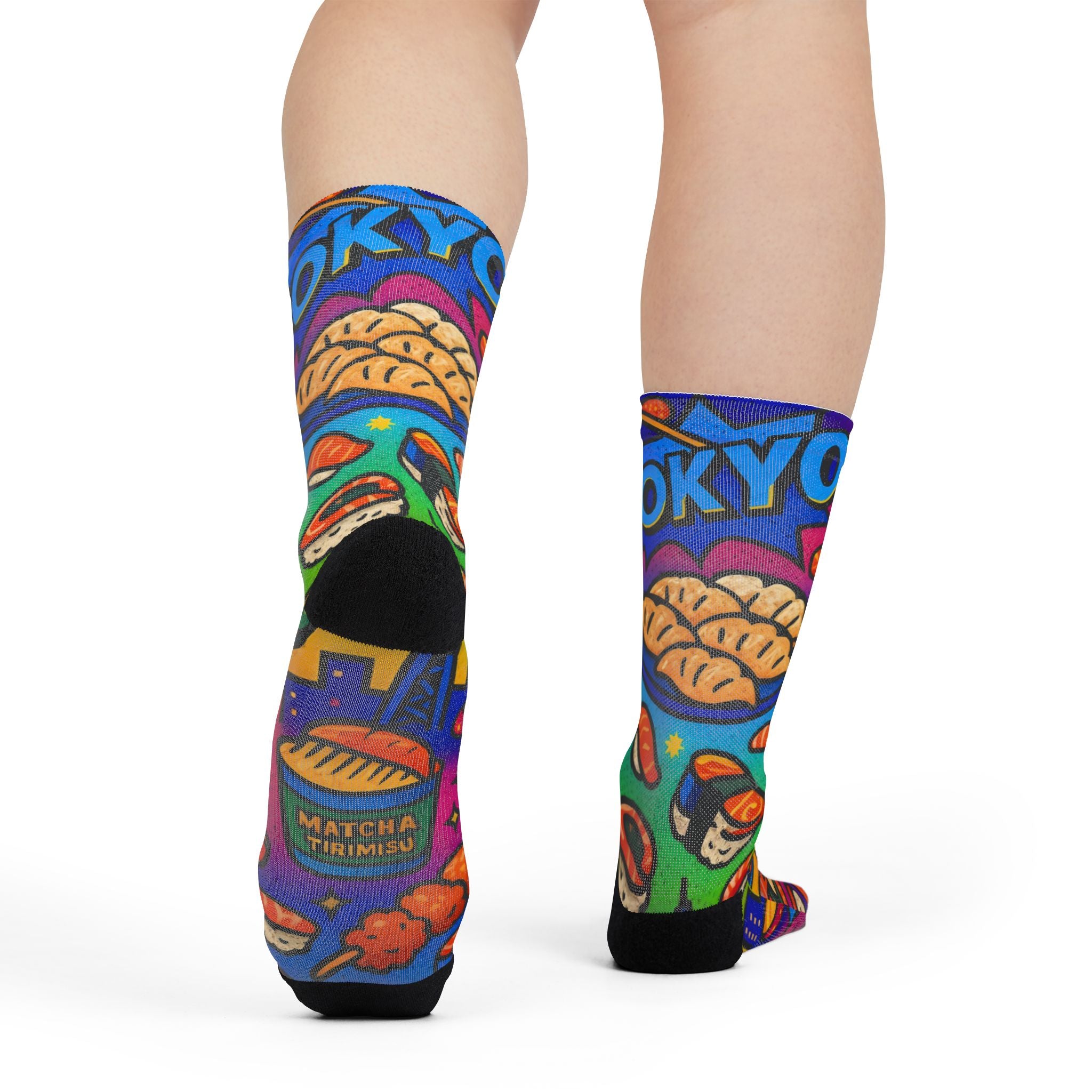 I love Bento, Fun Funky Sublimation Crew Socks