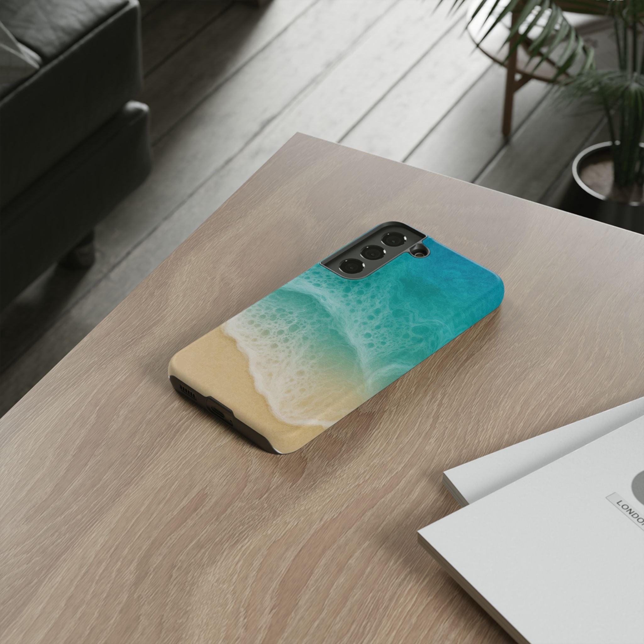 Resin Art, White Cover Design, Tough Cases, Phone Cover