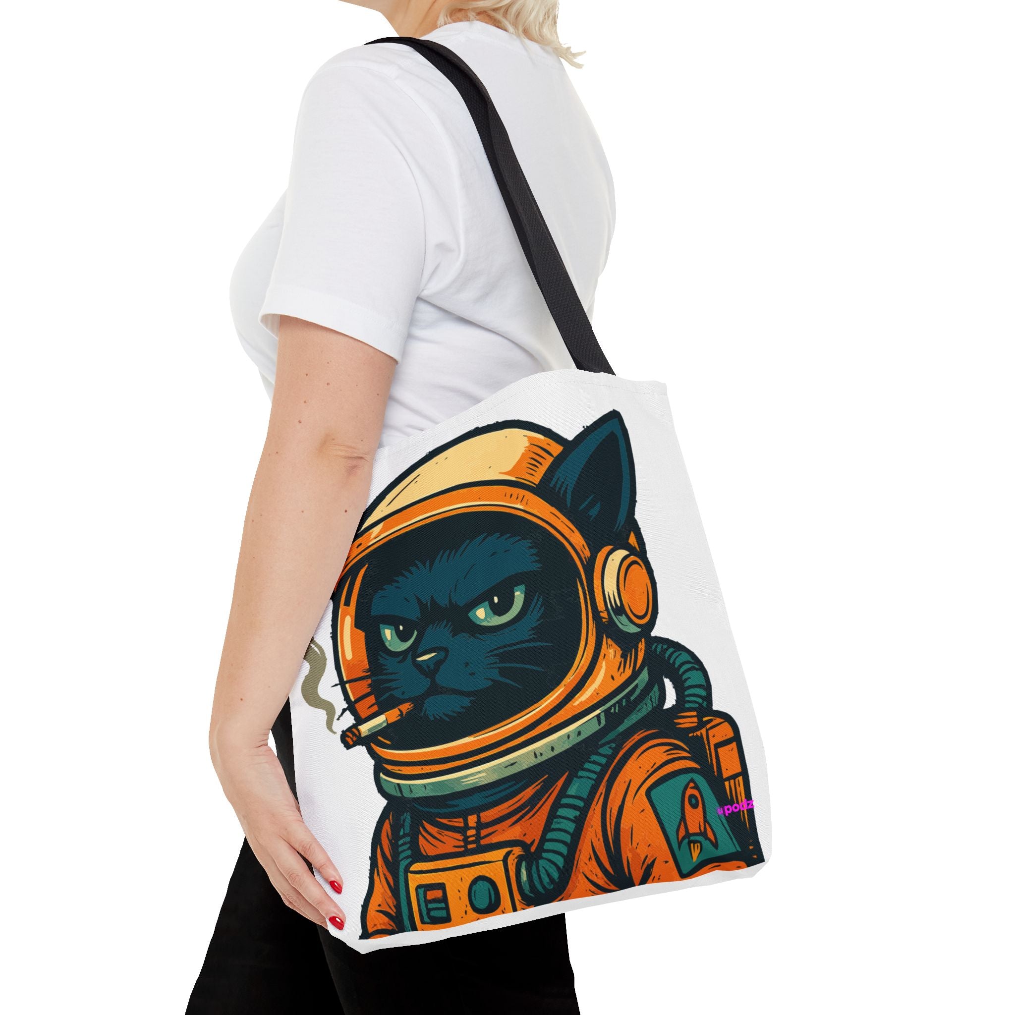 Smokin Cat Tote Bag - Quirky Fun Bag
