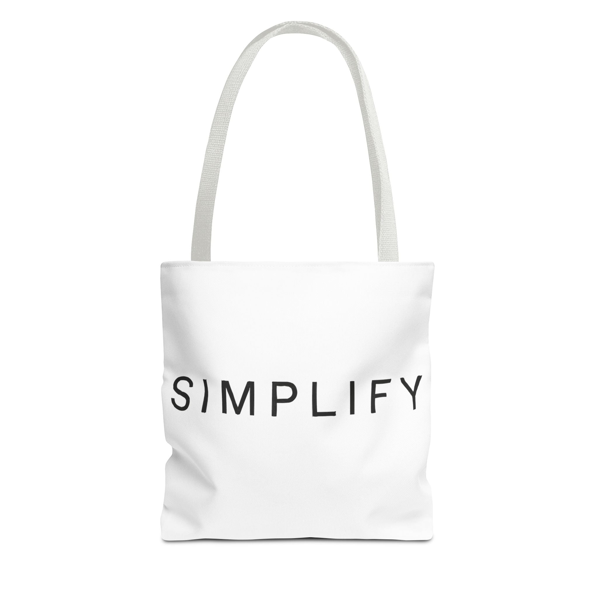 Simplify Tote Bag, Inspirational Gift, Eco-Friendly Shopping Bag