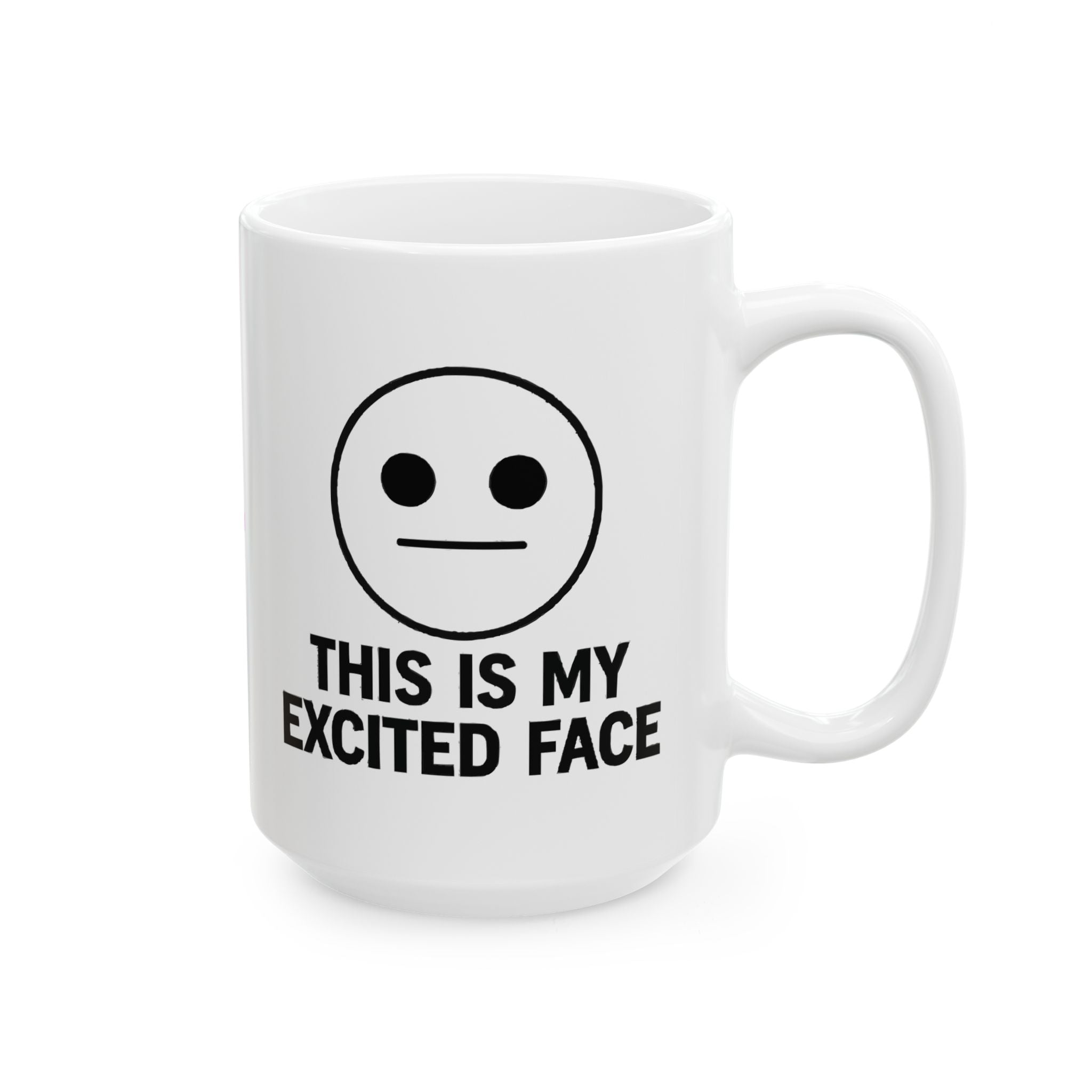 Exited Face Ceramic Mug |  Personalized Mug