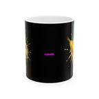 Banana Splat Ceramic Mug |  Personalized Mug
