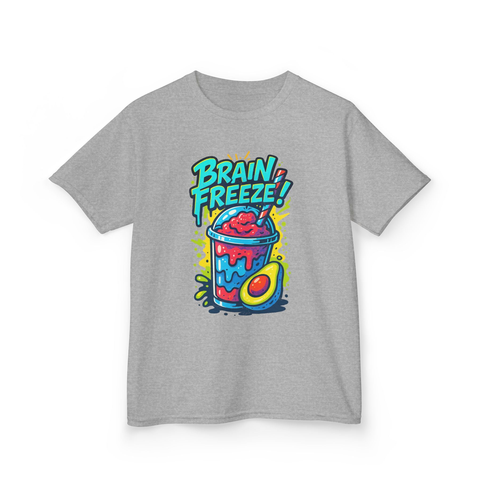 Brain Freeze Kids Tee, Fun Graphic Tee, Kids Cotton T-Shirt