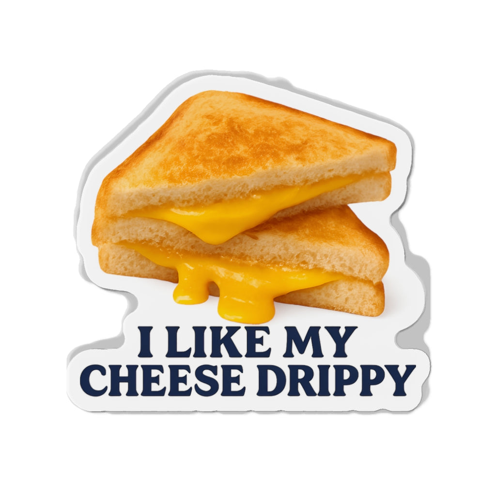 I like my Cheese Drippy Die-Cut Magnets | Fun Kitchen Decor