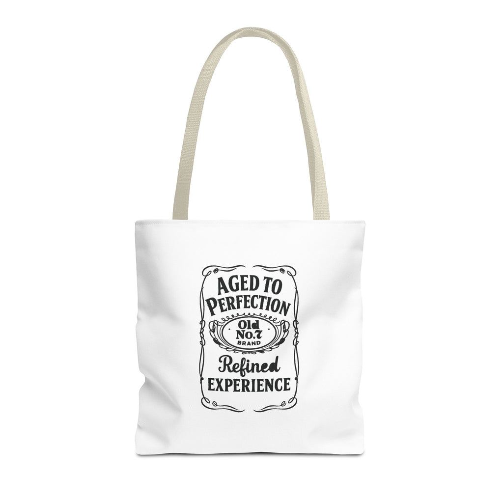 Aged to perfection Tote Bag, Inspirational Gift, Eco-Friendly Shopping Bag