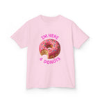 Donuts are life! Kids Tee, Fun Graphic Tee, Kids Cotton T-Shirt