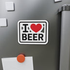 I love beer Die-Cut Magnets - Fun Home Decor, Gift for Food Lovers