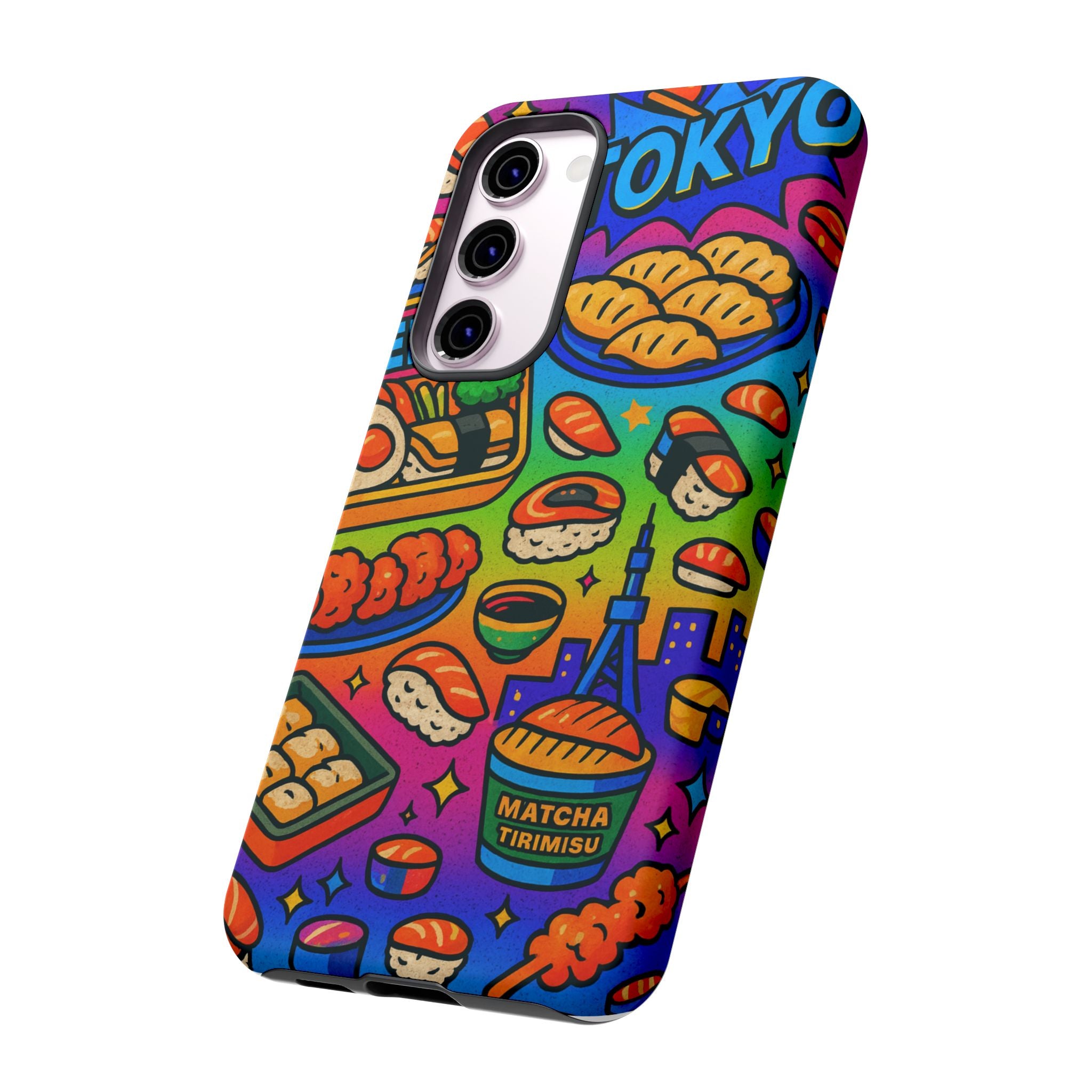 Bento Box, White Cover Design, Tough Cases, Phone Cover