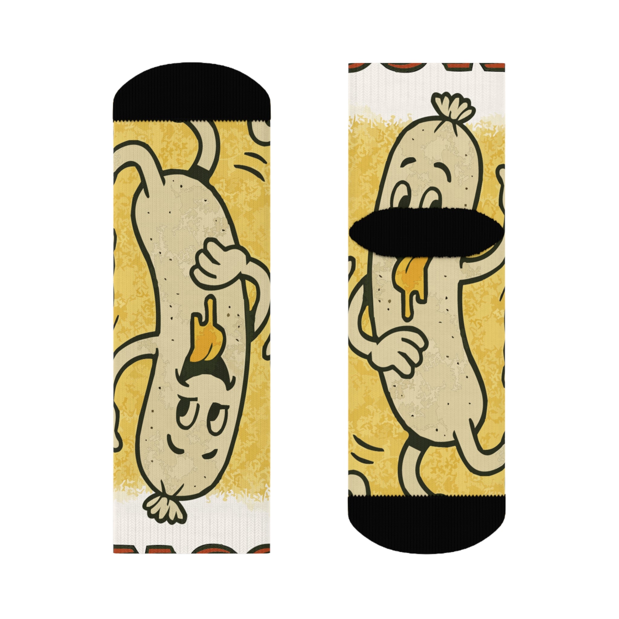 Weiner Fest Socks, Funky Design