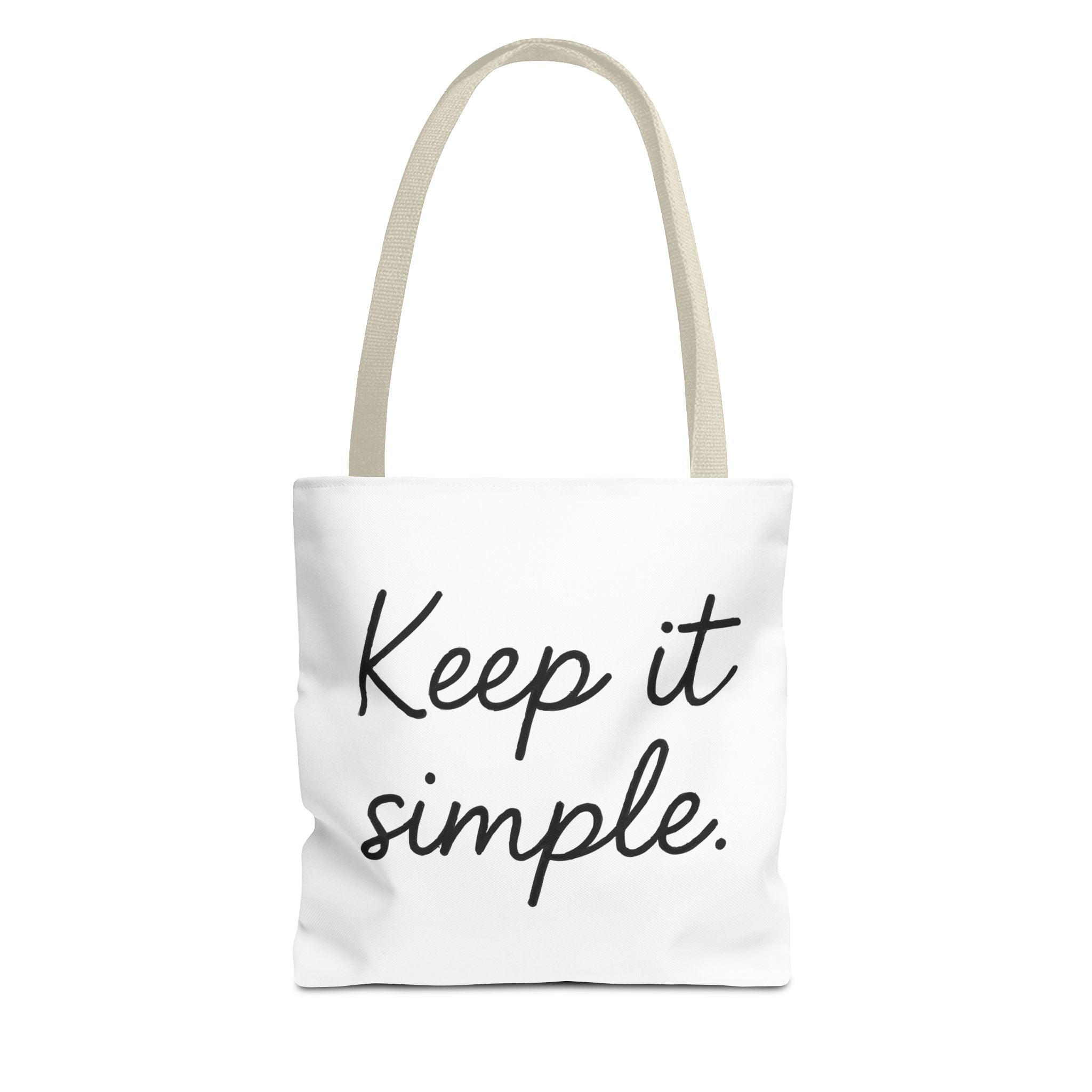 Keep It simple Tote Bag - Motivational Carryall