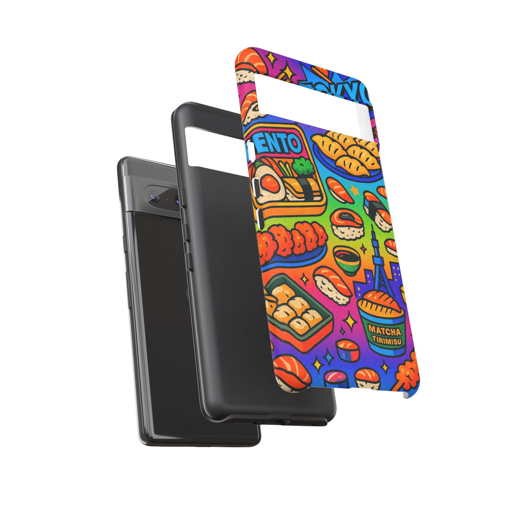 Bento Box, White Cover Design, Tough Cases, Phone Cover