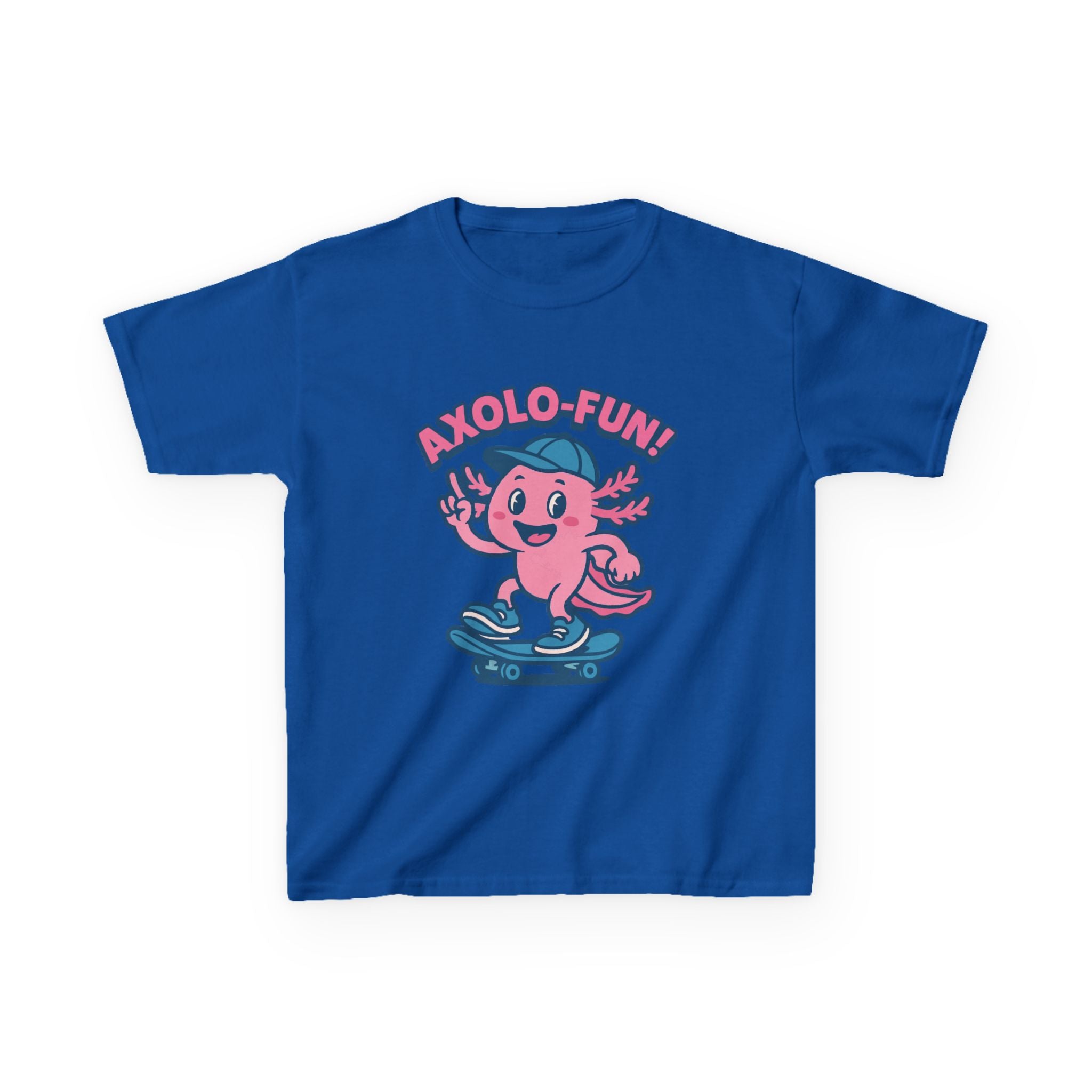 Axolotl Kids Tee, Fun Graphic Tee, Kids Cotton T-Shirt