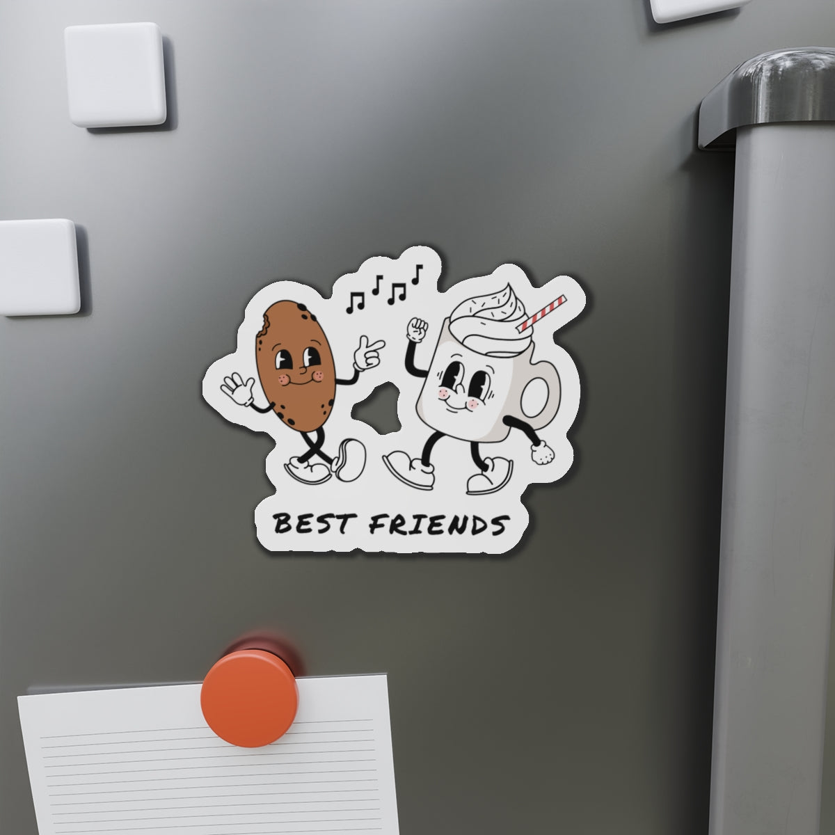 Best Friends Die-Cut Magnets, Cute Friendship Fridge Decor