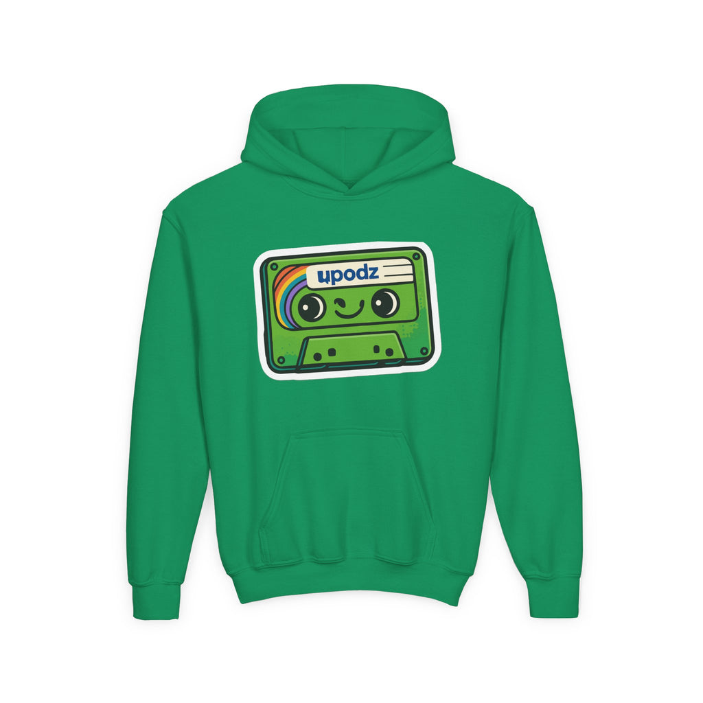 Cassette Youth Hooded Sweatshirt, Casual Wear
