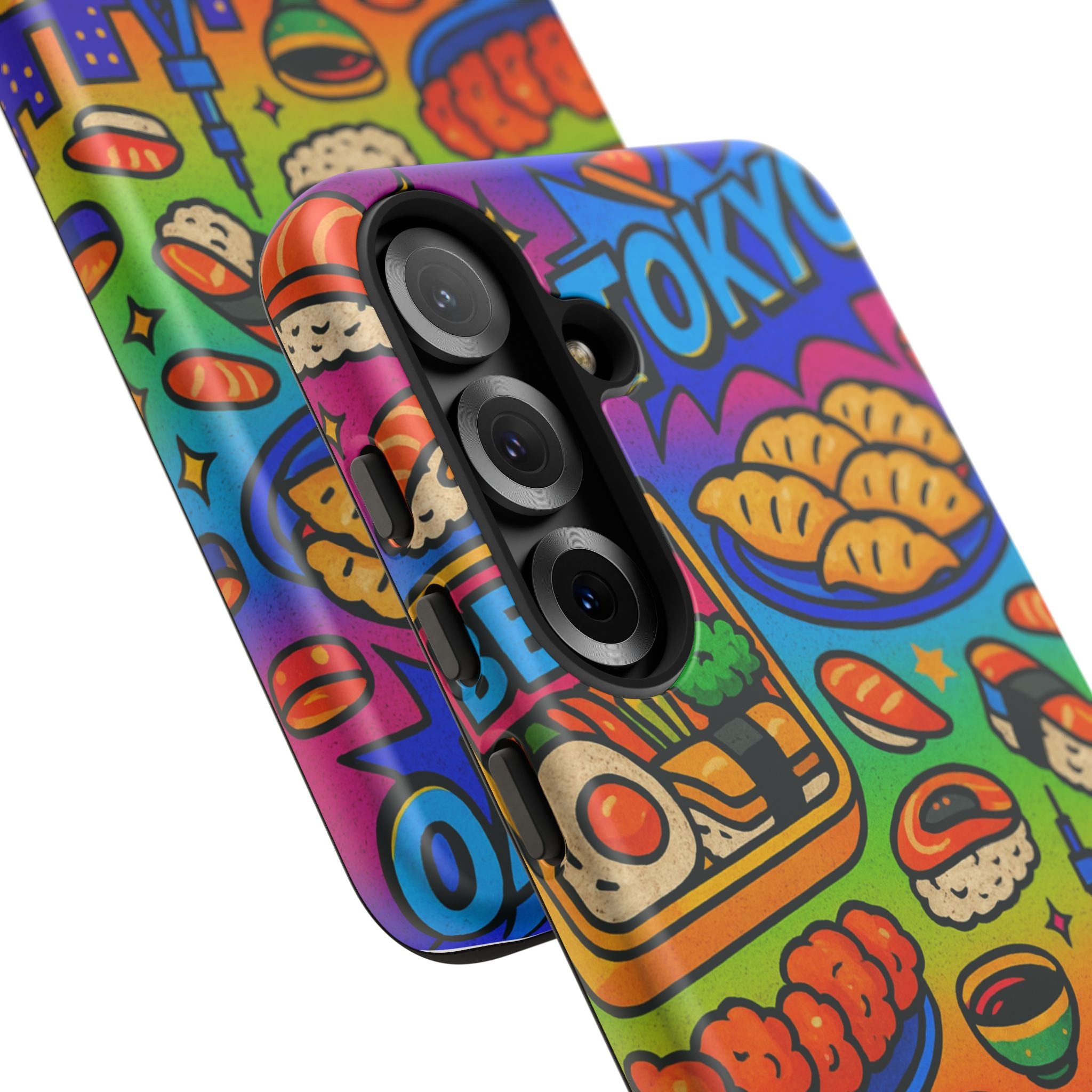 Bento Box, White Cover Design, Tough Cases, Phone Cover