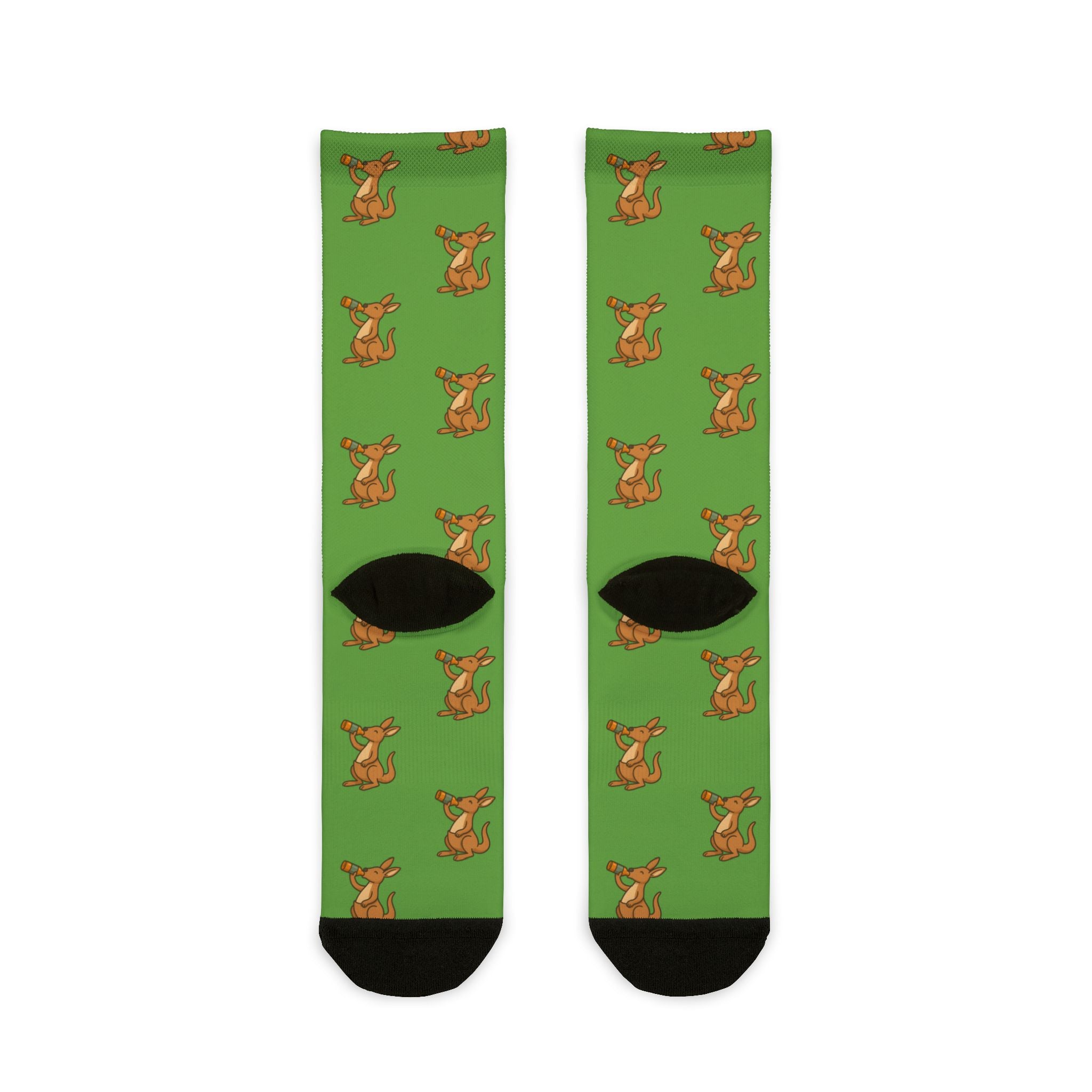 Kangaroo, Fun Funky Sublimation Crew Socks