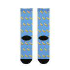 Go Bananas, Fun Funky Sublimation Crew Socks