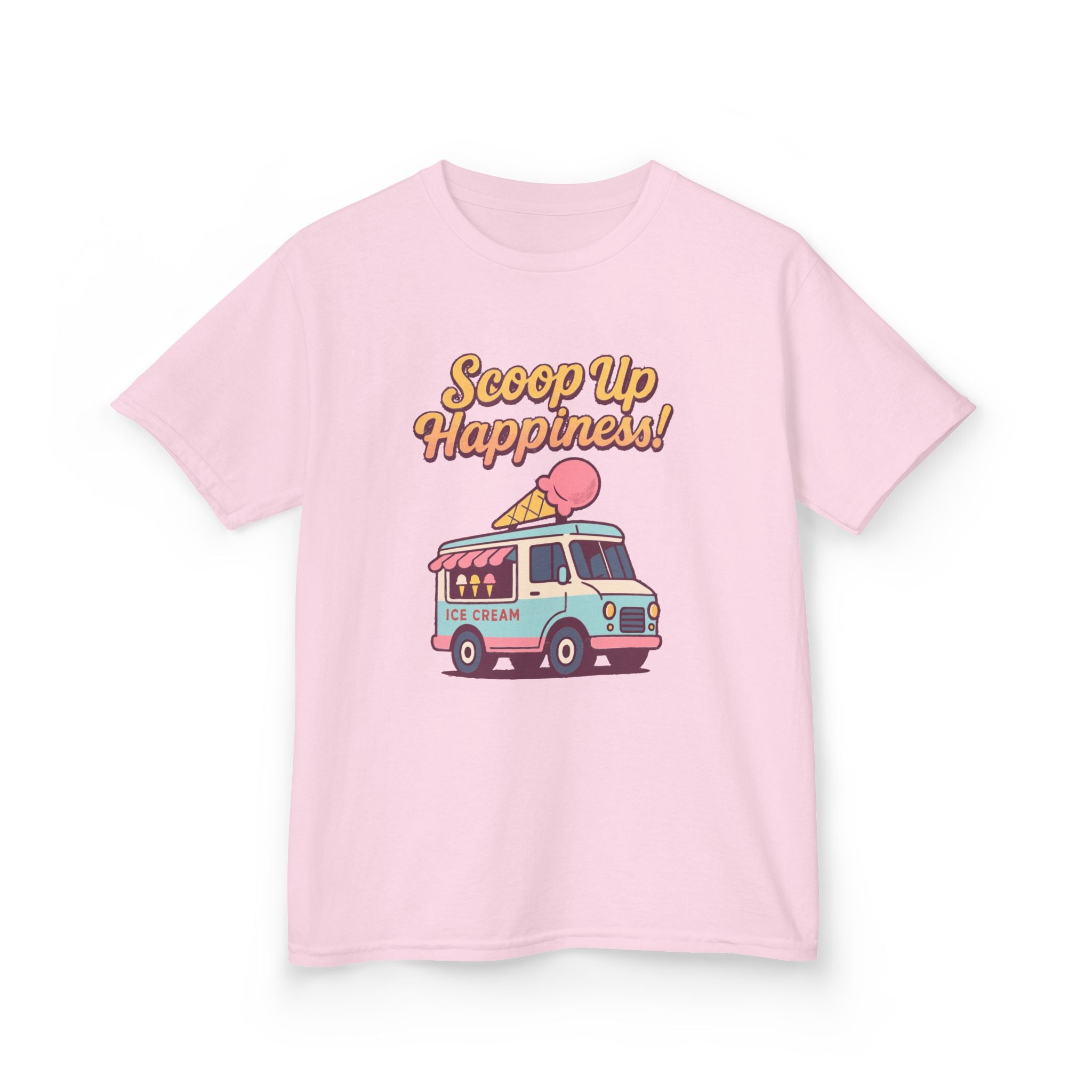 Scoop up happiness! Kids Tee, Fun Graphic Tee, Kids Cotton T-Shirt
