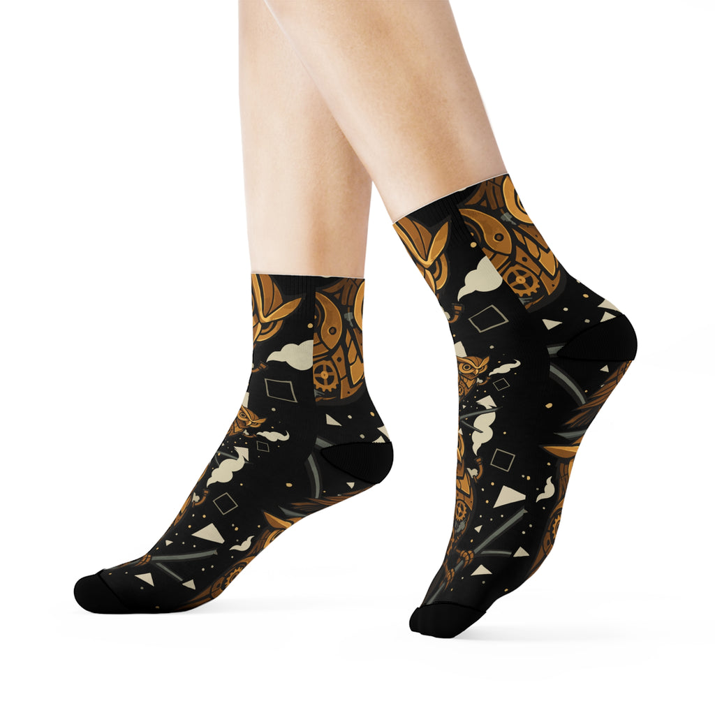 Owl Night Socks, Funky Design