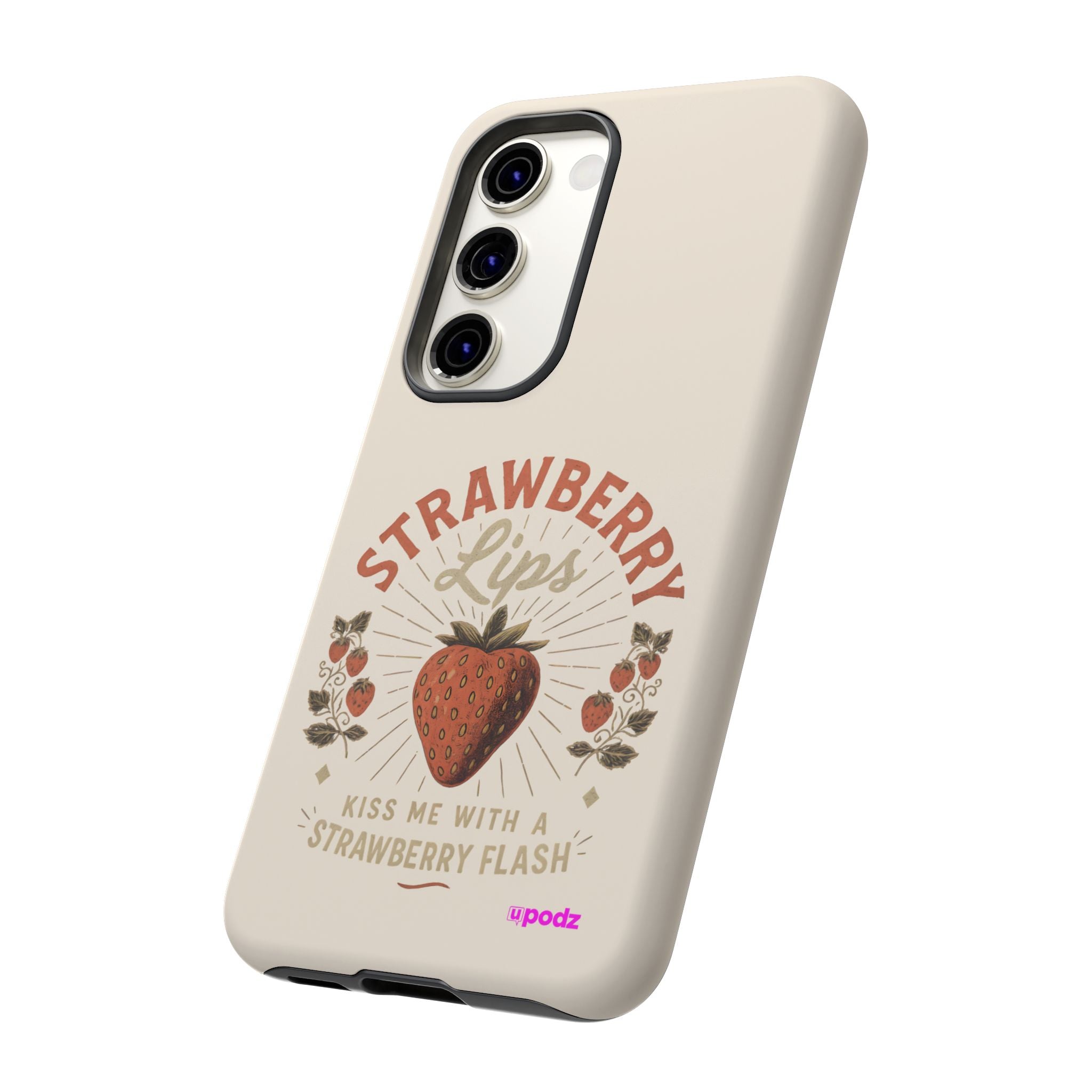 Strawberry Lips Design, Tough Cases, Phone Cover, Unique Gift