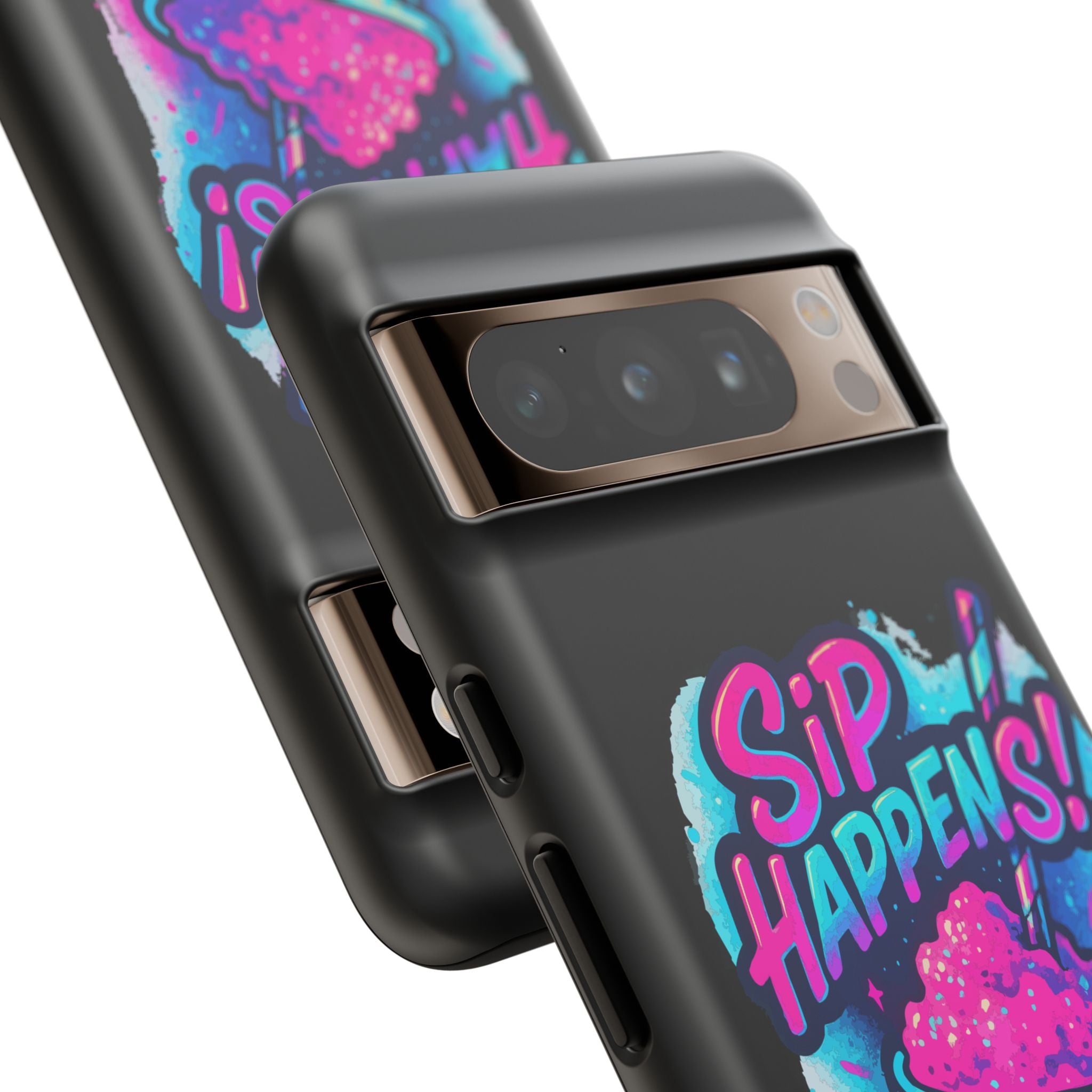 Sip Happens Phone Case Design, Tough Cases, Phone Cover