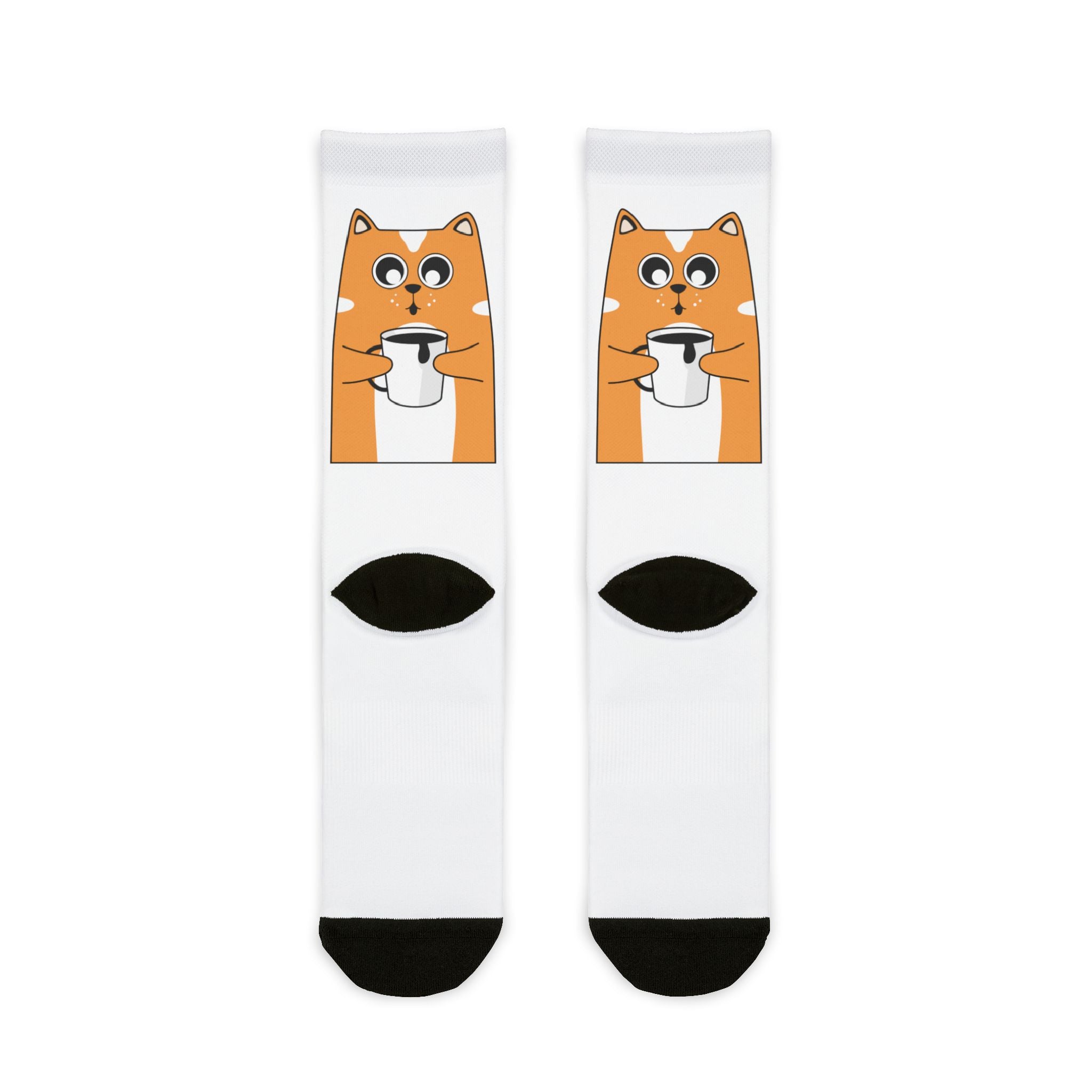 Chilled Cat Sublimation Crew Socks