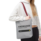 Knowledge Powered Tote Bag - Motivational Carryall