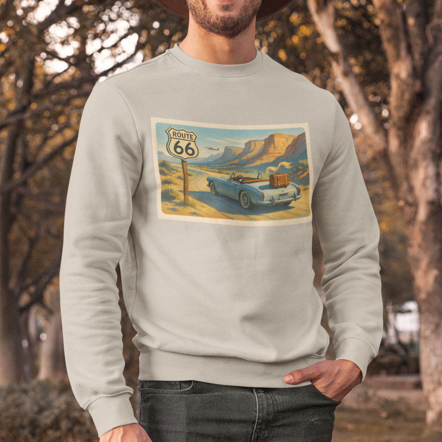 Route 66 Postcard, Sweatshirt