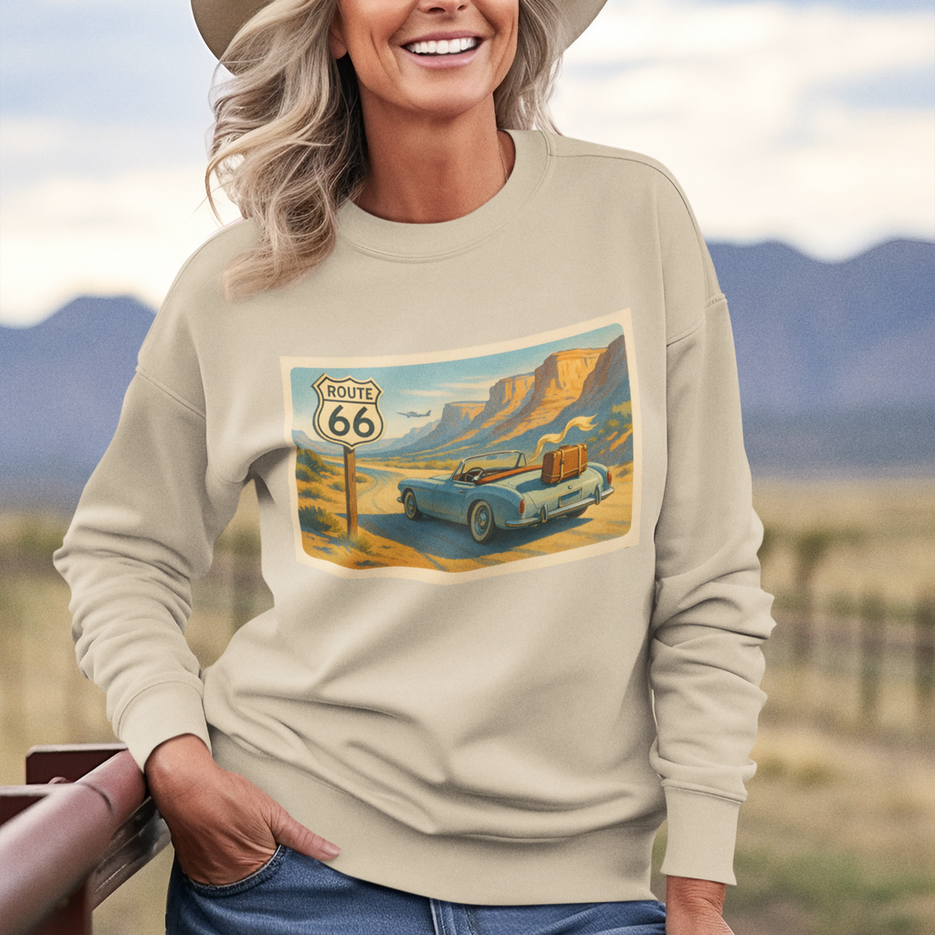 Route 66 Postcard, Sweatshirt