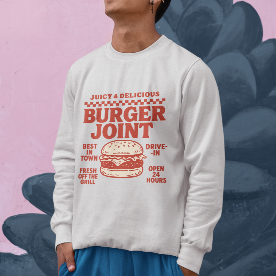 Burger Joint Red, Sweatshirt