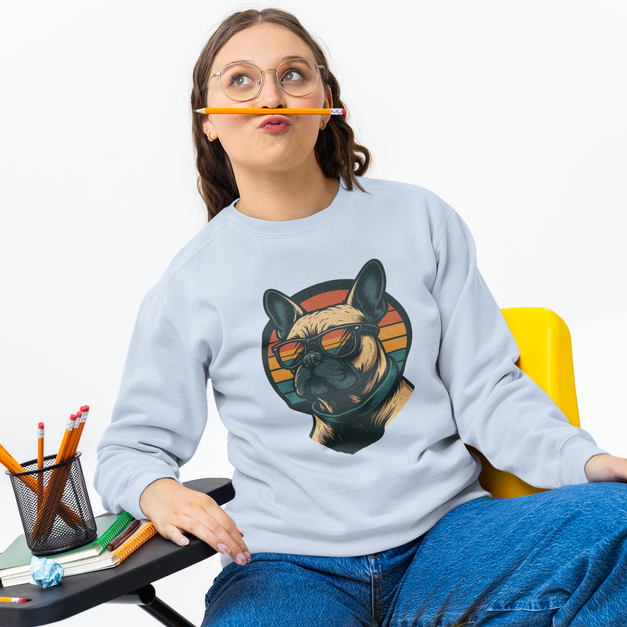 Bulldog in the sunset, Sweatshirt