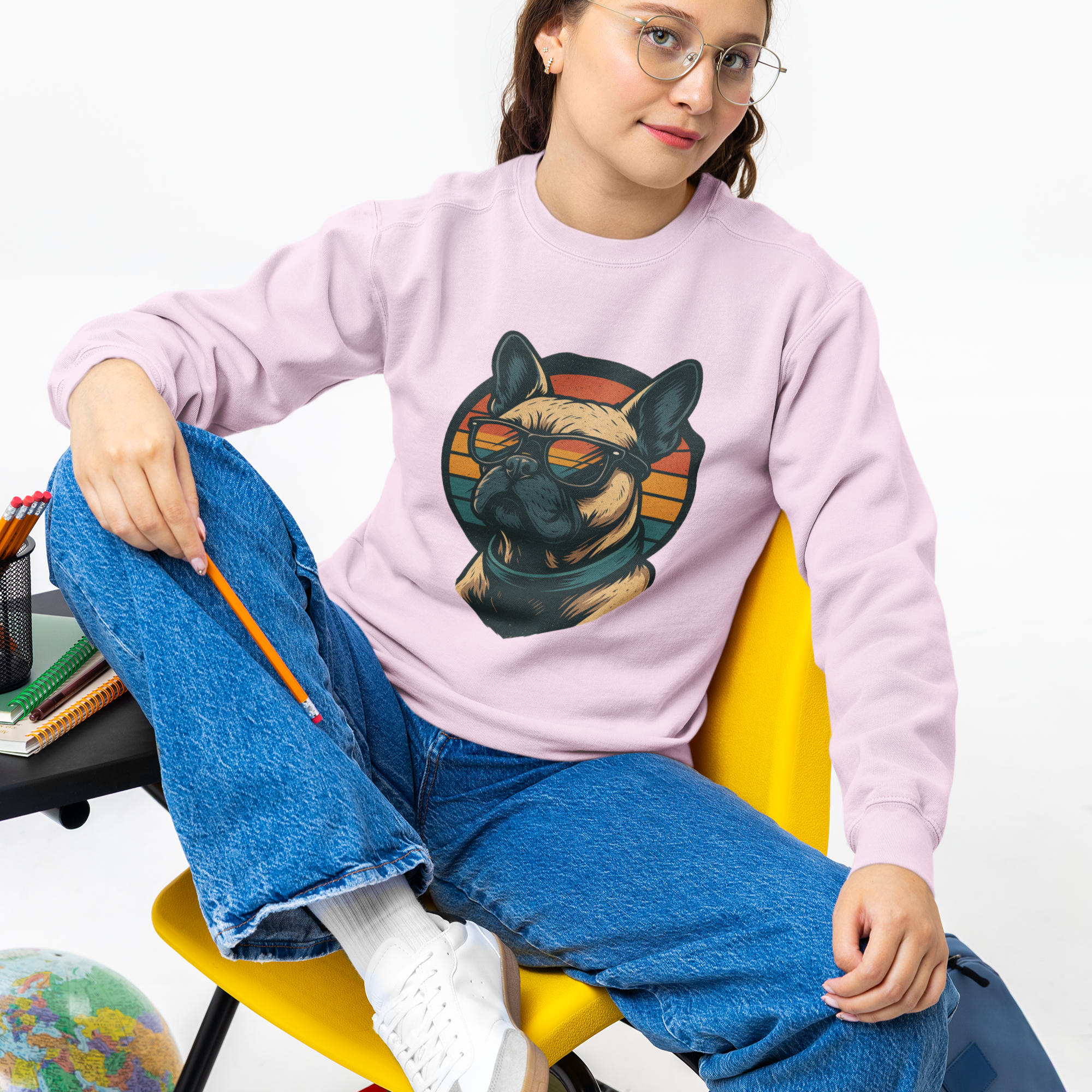 Bulldog in the sunset, Sweatshirt