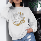 Floral Skull, Sweatshirt