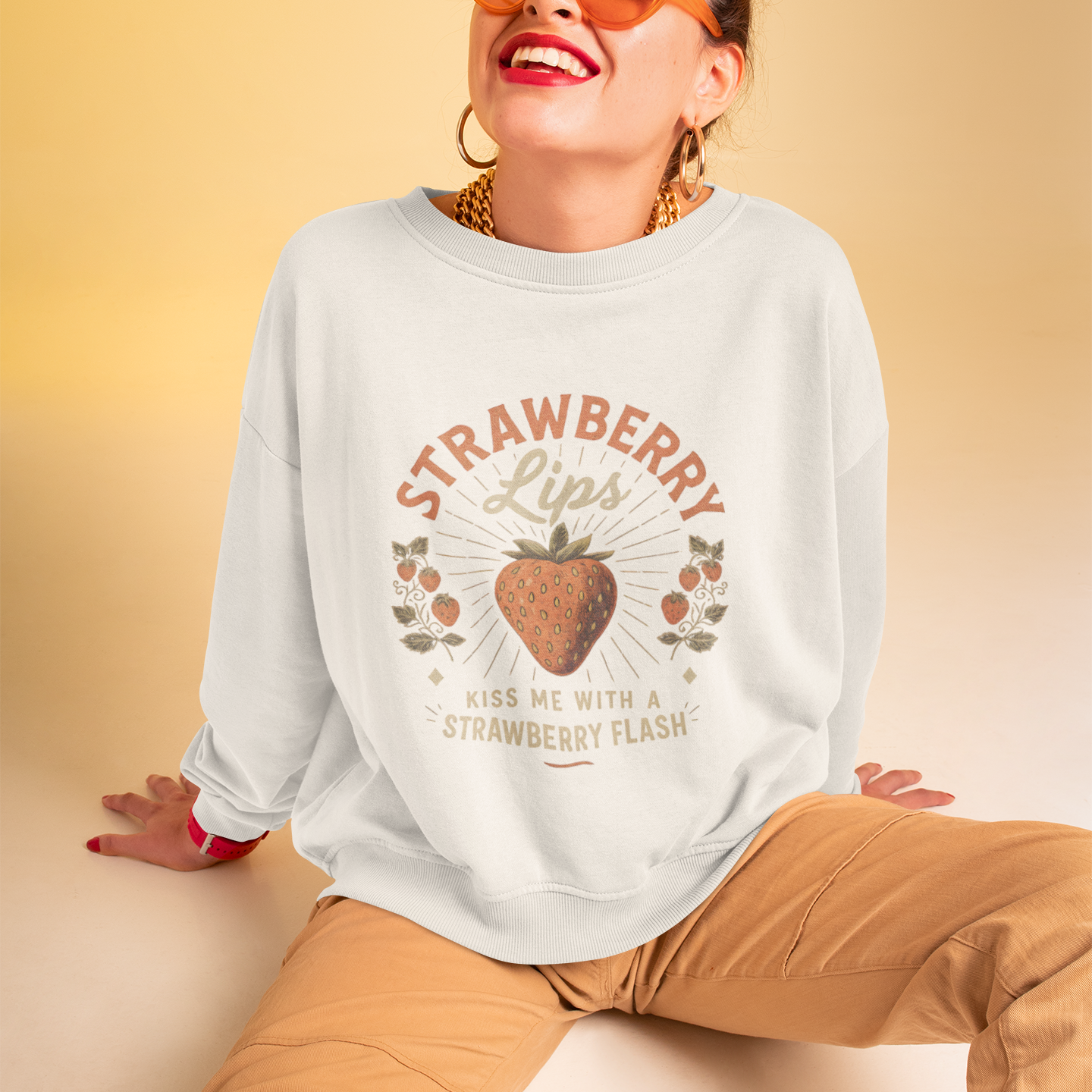 Strawberry Lips, Sweatshirt