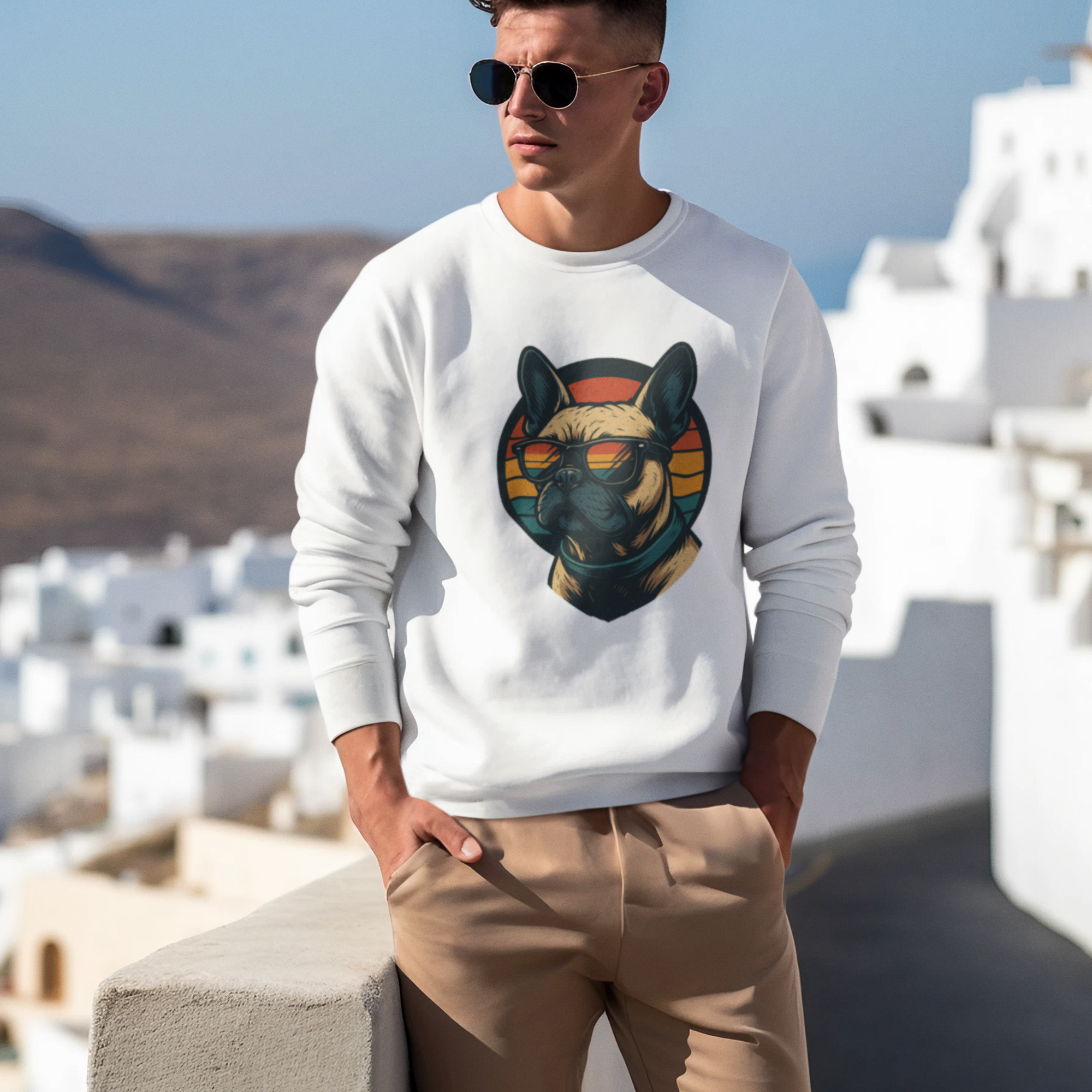 Bulldog in the sunset, Sweatshirt
